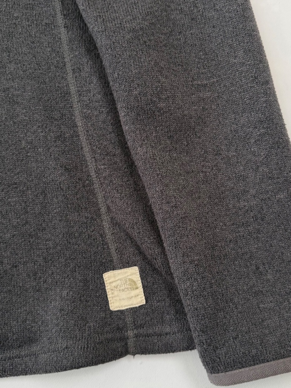 The North Face Wmn's LG Dark Grey Crescent Ridge Shawl Collar Fleece Pullover - Picture 6 of 7